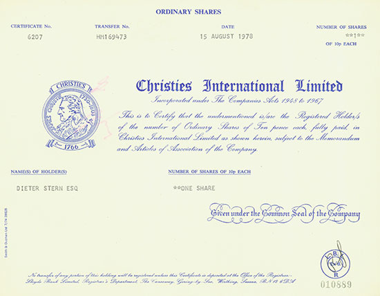 Christies International Limited