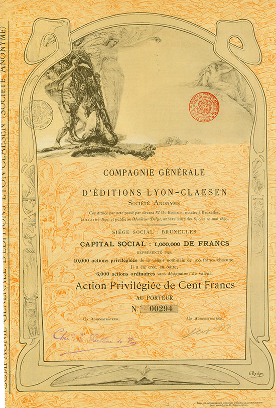Compagnie Générale d’Éditions Lyon-Claesen Société Anonyme