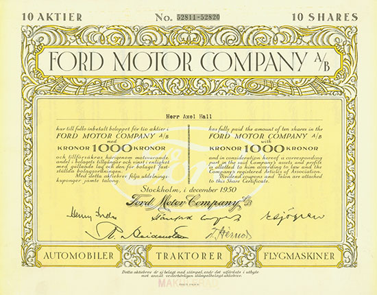 Ford Motor Company A/B
