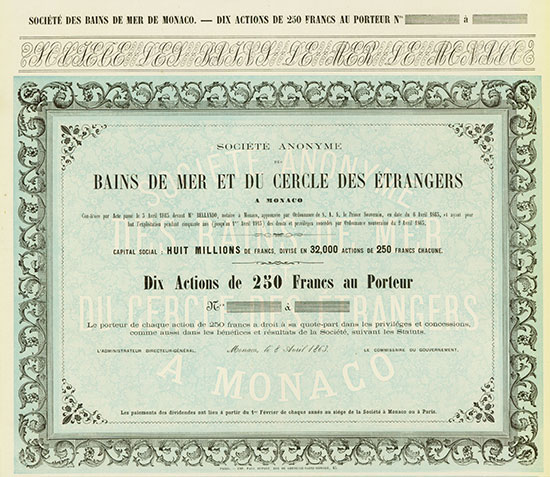 Société Anonyme des Bains de Mer et du Cercle des Étrangers a Monaco