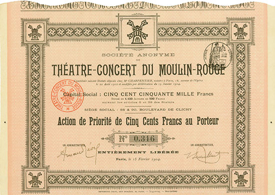 Société Anonyme du Théatre-Concert du Moulin-Rouge