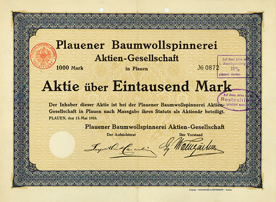 Plauener Baumwollspinnerei AG