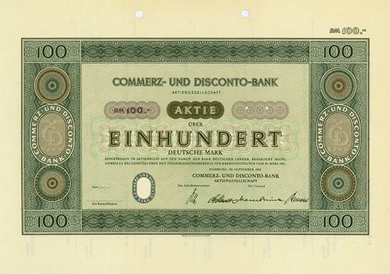 Commerz- und Disconto-Bank AG