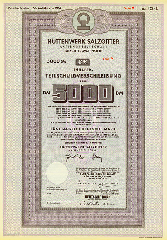 Hüttenwerk Salzgitter AG [4 Stück]