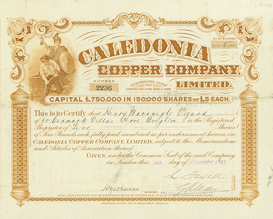 Caledonia Copper Company, Limited