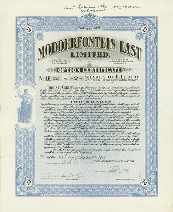 Modderfontein East Limited