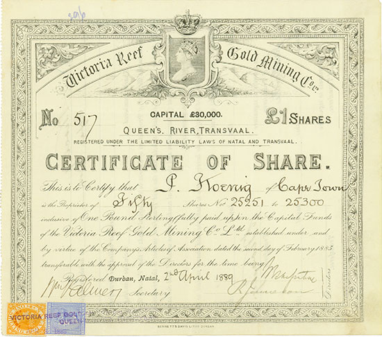 Victoria Reef Gold Mining Co. Ltd.