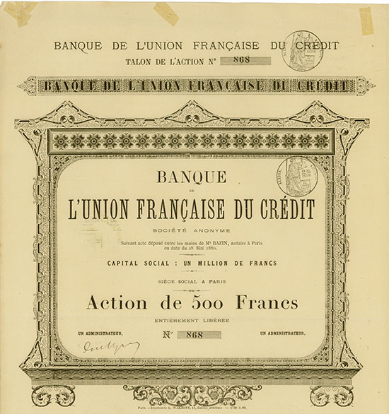 Banque de l'Union Française du Crédit Société Anonyme