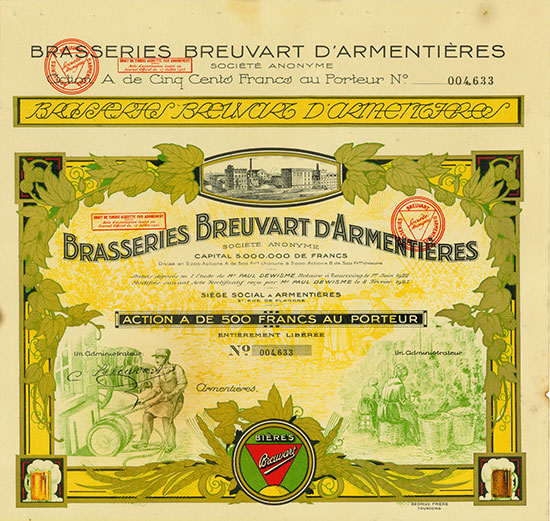 Brasseries Breuvart d'Armentières Société Anonyme