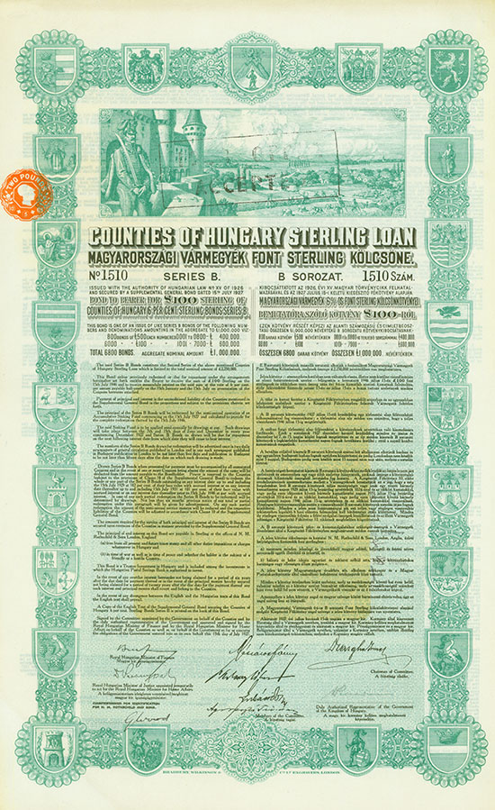 Counties of Hungary Sterling Loan