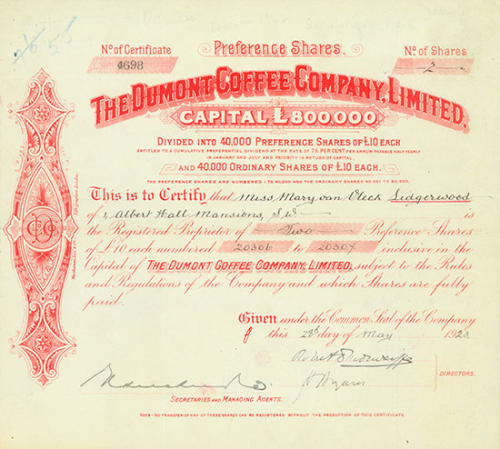 Dumont Coffee Company, Limited