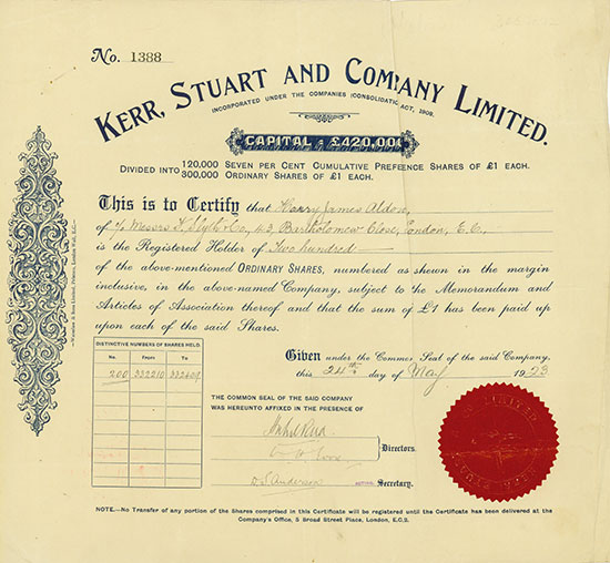 Kerr, Stuart and Company Limited
