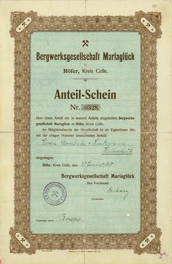 Bergwerksgesellschaft Mariaglück / Bergwerksgesellschaft Habighorst