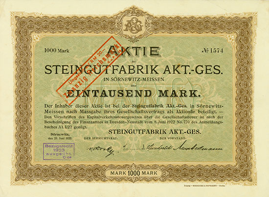 Steingutfabrik AG