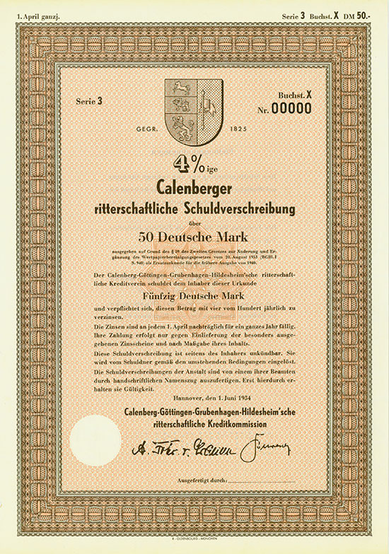 Calenberg-Göttingen-Grubenhagen-Hildesheim'sche ritterschaftliche Kreditkommission