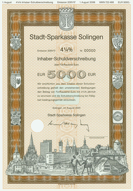 Stadt-Sparkasse Solingen [2 Stück]