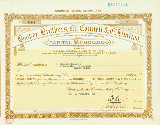 Booker Brothers, Mc. Connell & Co., Limited