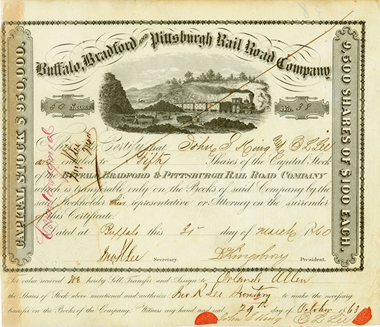 Buffalo, Bradford and Pittsburgh Rail Road Company