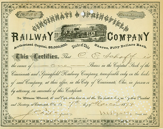 Cincinnati & Springfield Railway Company