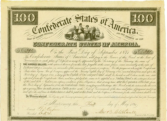 Confederate States of America (Ball 3, Criswell 6a)