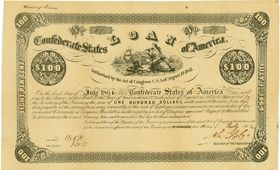 Confederate States of America (Ball 30, Criswell 22)