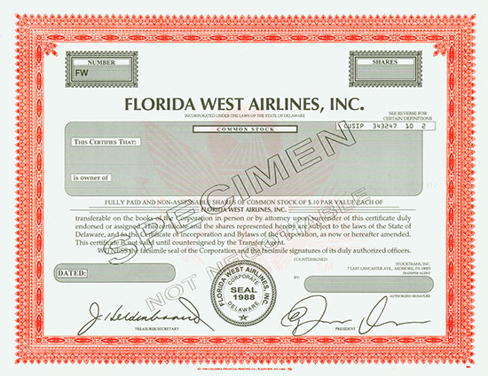 Florida West Airlines, Inc.