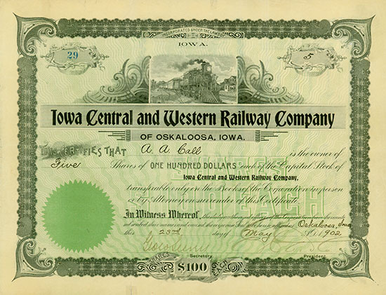 Iowa Central and Western Railway Company