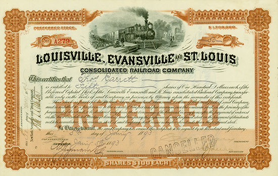 Louisville, Evansville and St. Louis Consolidated Railroad Company