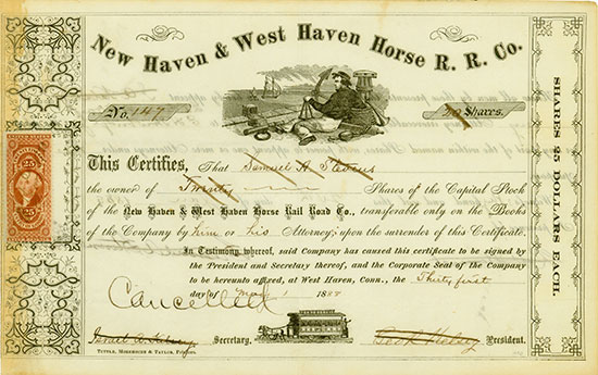 New Haven & West Haven Horse R. R. Co.