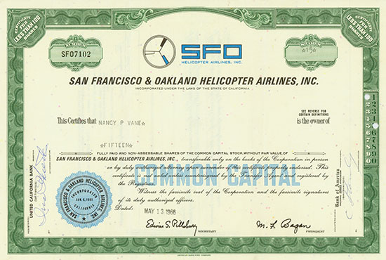 San Francisco & Oakland Helicopter Airlines, Inc.