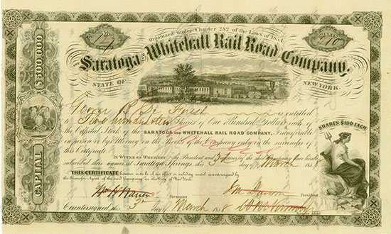 Saratoga and Whitehall Rail Road Company