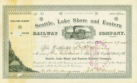 Seattle, Lake Shore and Eastern Railway Company
