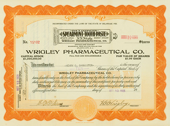 Wrigley Pharmaceutical Company