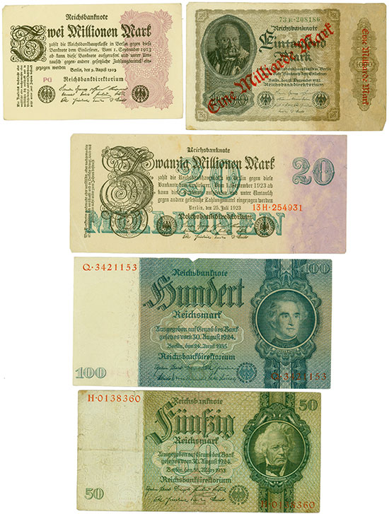 Deutschland - Reichsbanknoten [27 Stück]