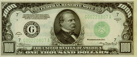 United States of America - Federal Reserve Note