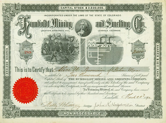 Humboldt Mining and Smelting Co.