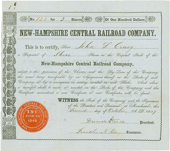 New-Hampshire Central Railroad Company