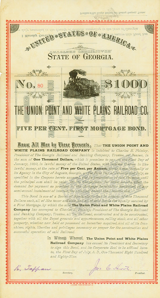 Union Point & White Plains Railroad Co.