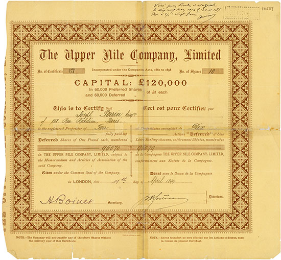 Upper Nile Company, Limited