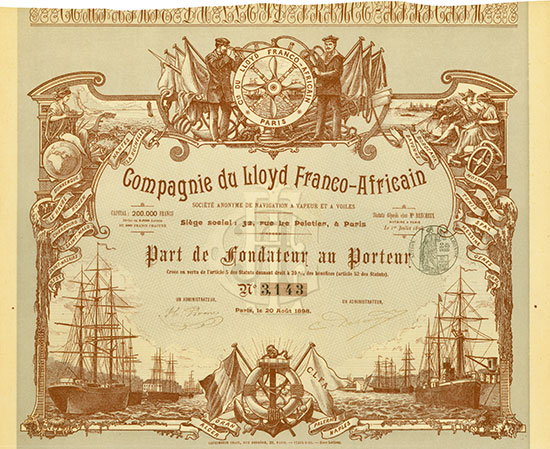 Compagnie du Lloyd Franco-Africain Société Anonyme de Navigation a Vapeur et a Voiles