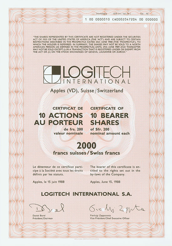 Logitech International S. A.