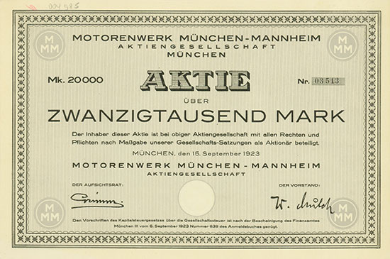 Motorenwerk München-Mannheim AG
