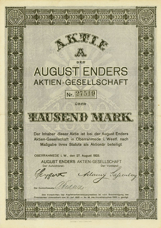 August Enders AG
