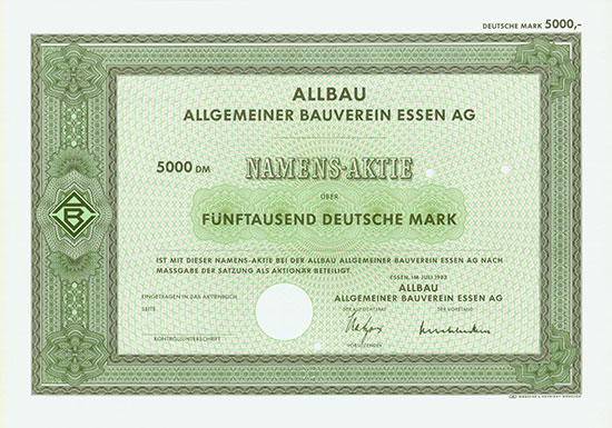 Allbau Allgemeiner Bauverein Essen AG