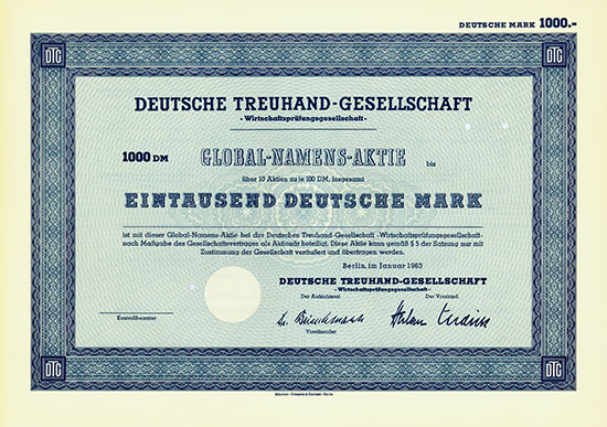 Deutsche Treuhand-Gesellschaft - Wirtschaftsprüfungsgesellschaft