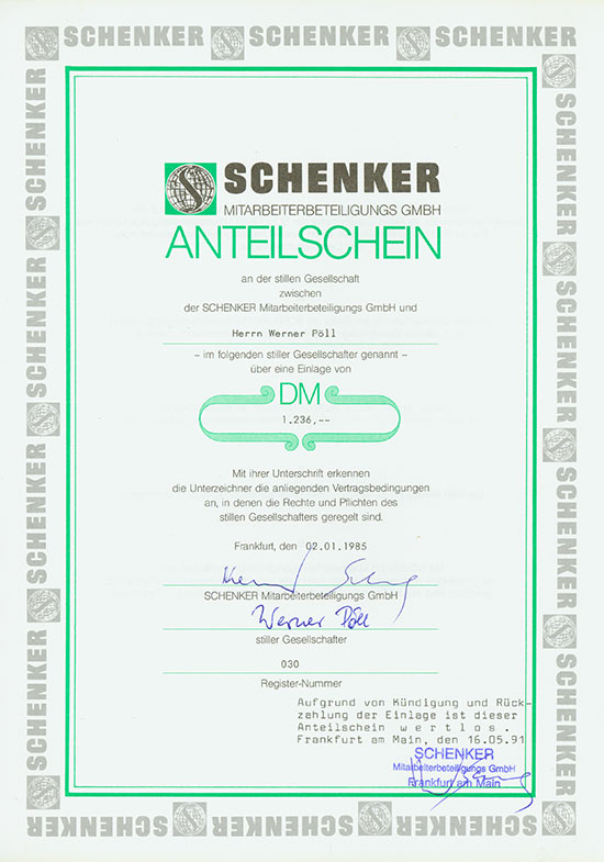 Schenker Mitarbeiterbeteiligungs GmbH
