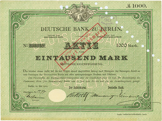 Deutsche Bank zu Berlin