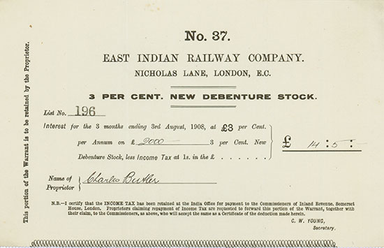 East Indian Railway Company [2 Stück]