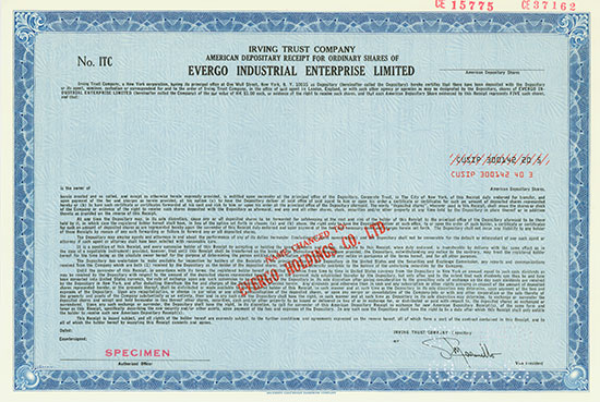 Evergo Industrial Enterprise Limited / Evergo Holdings Co. Ltd.