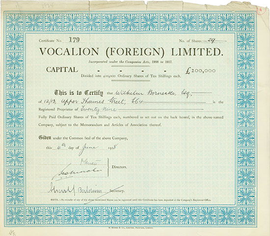 Vocalion (Foreign) Limited